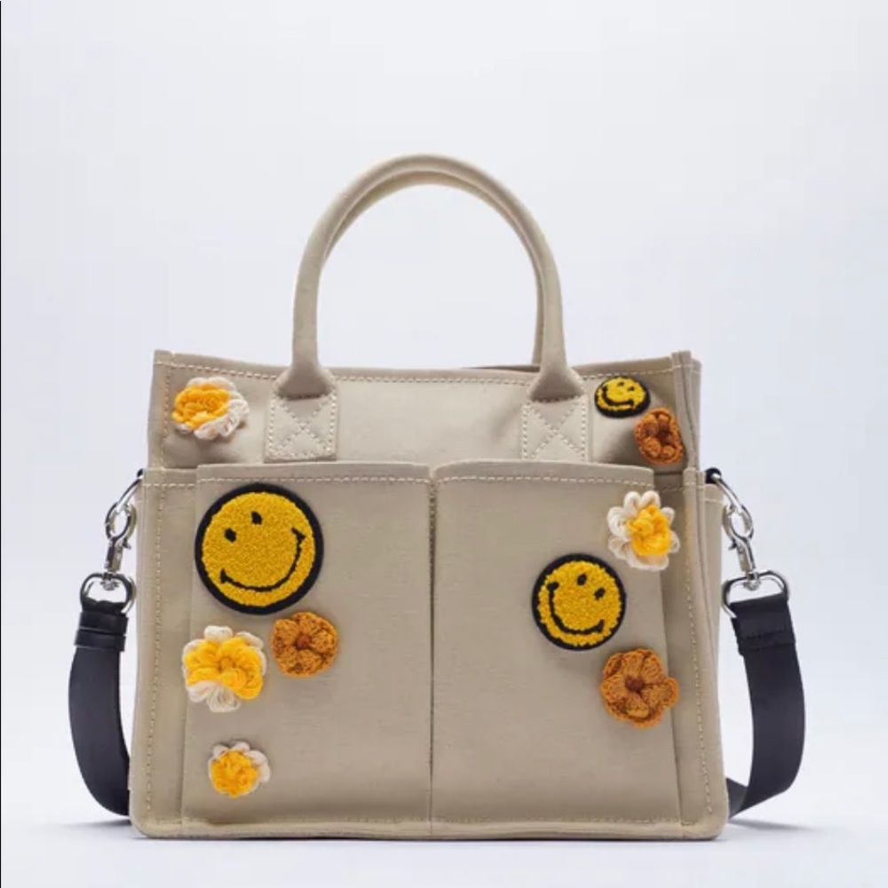 Zara Canvas Tote NWOT